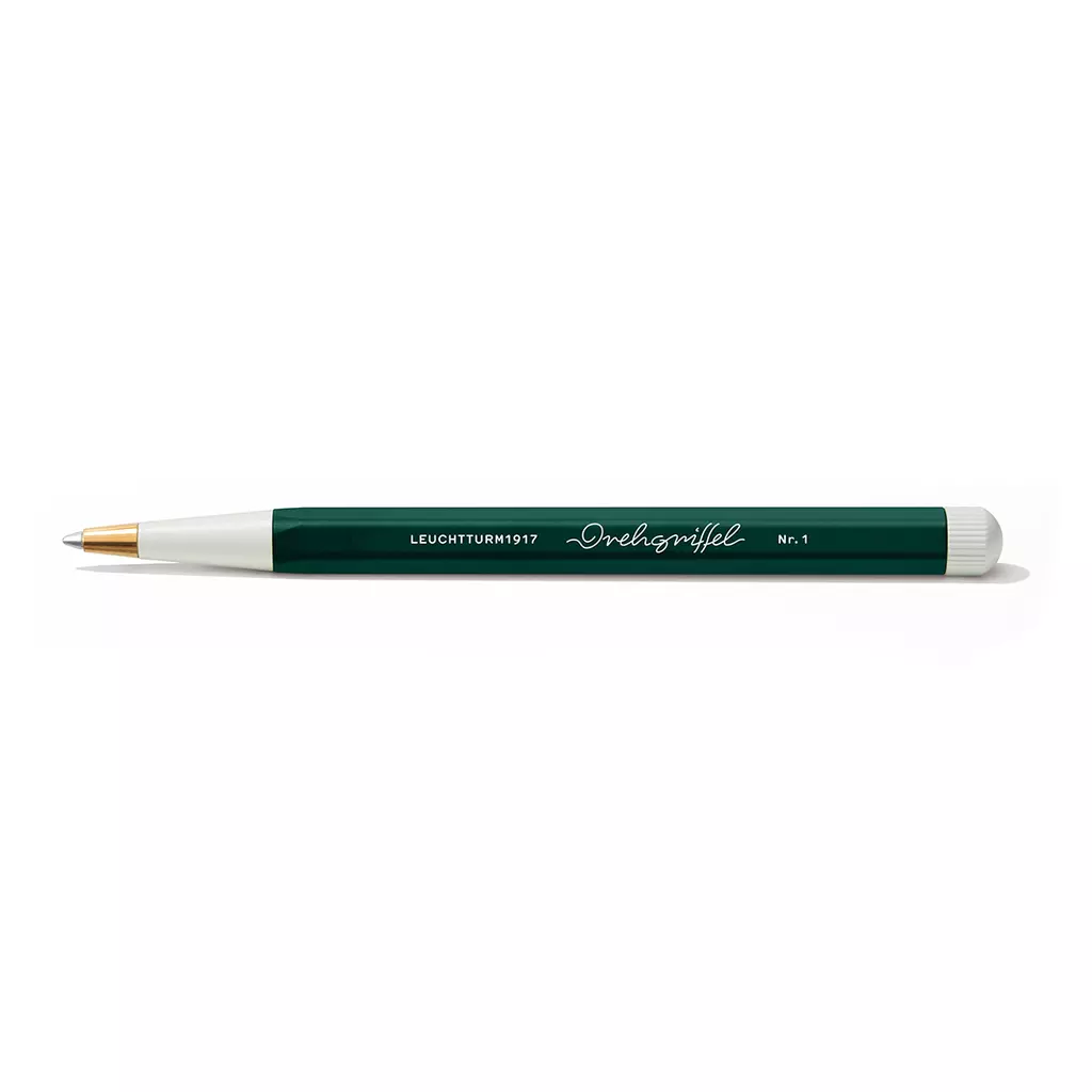 Drehgriffel Nr. 1, Forest Green - Gelstift mit schwarzer Tinte
