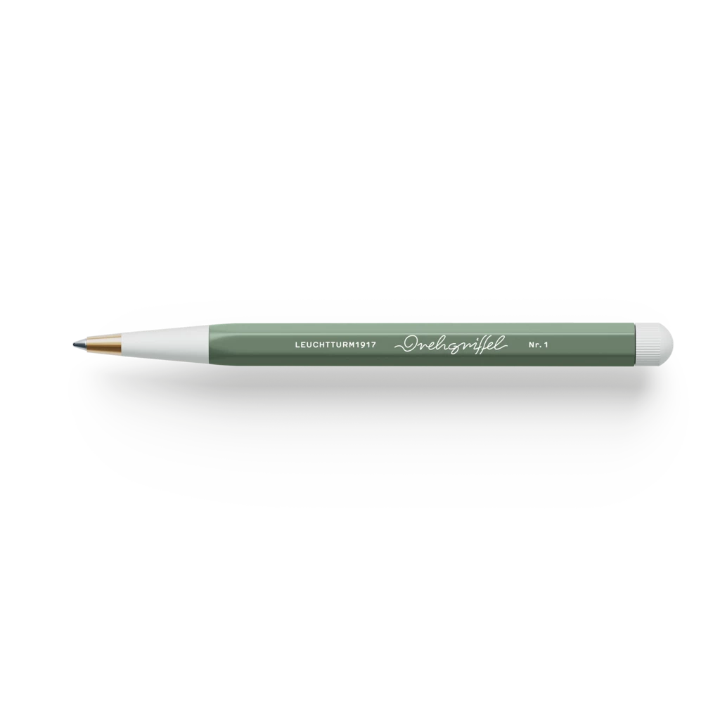 Drehgriffel Nr. 1, Olive - Ballpoint pen with royal blue ink