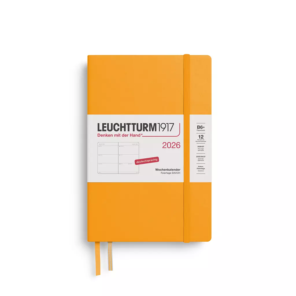 Wochenkalender Paperback (B6+) 2026, Rising Sun, Deutsch