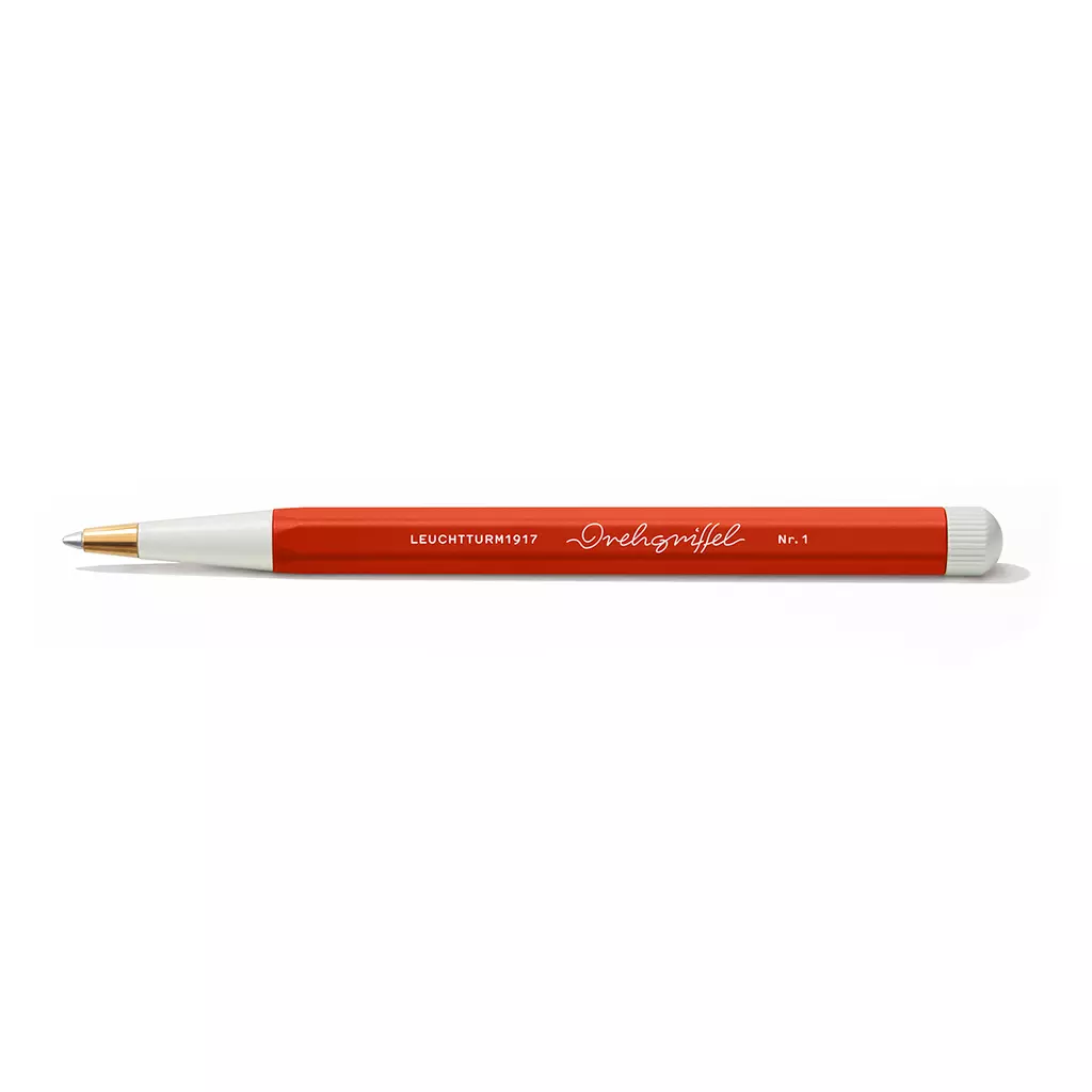 Drehgriffel Nr. 1, Fox Red - Gelstift mit schwarzer Tinte
