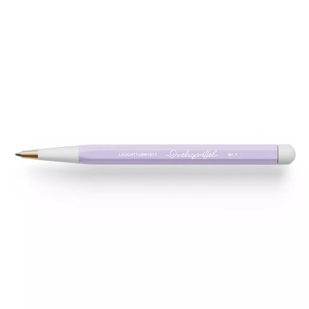 Drehgriffel Nr. 1, Lilac - Gelstift mit schwarzer Tinte