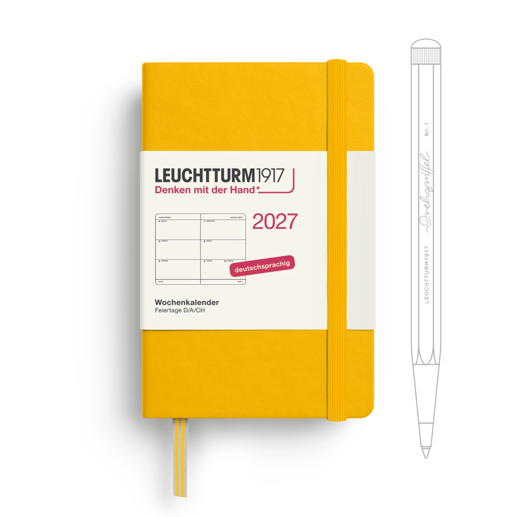 Wochenkalender Mini (A7) 2027, Sunflower, Deutsch