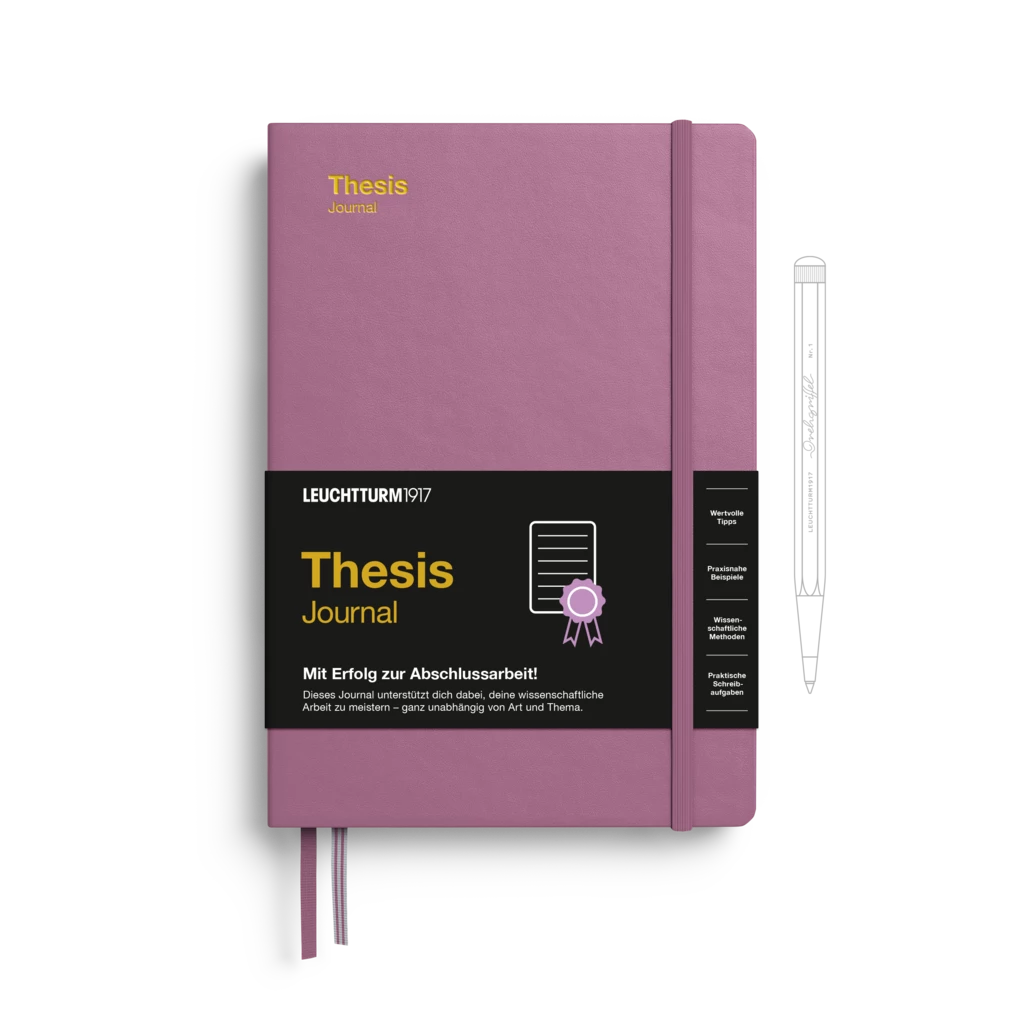 Thesis Journal Medium (A5), Hardcover, Dusty Rose, German Thesis Journal Medium (A5), Hardcover, Dusty Rose, German