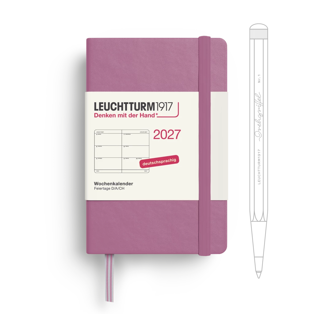 Wochenkalender Mini (A7) 2027, Dusty Rose, Deutsch Wochenkalender Mini (A7) 2027, Dusty Rose, Deutsch