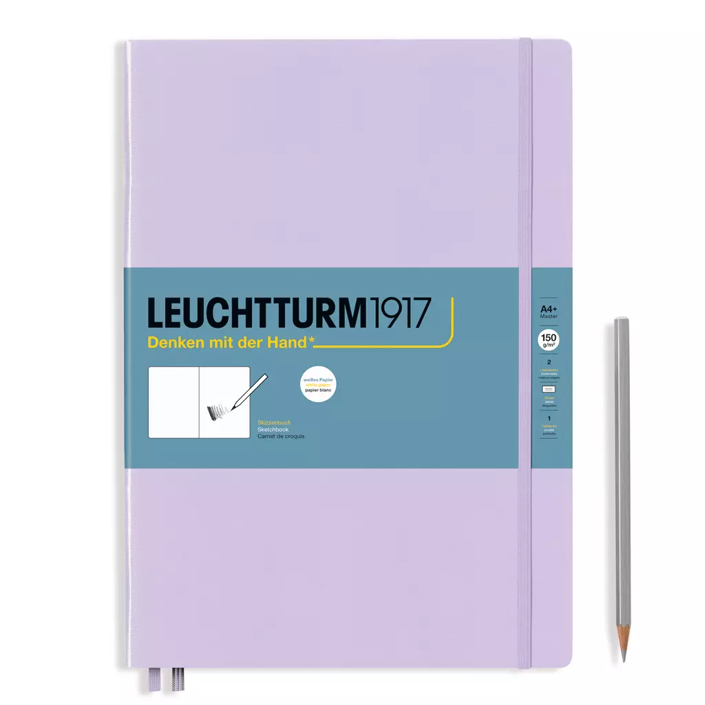 Skizzenbuch Master (A4+), Hardcover, 112 Seiten (150 g/qm), blanko, Lilac