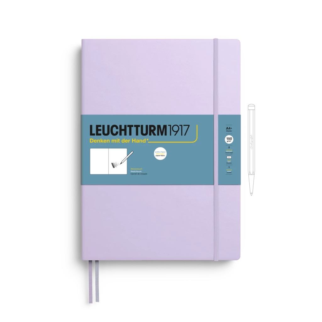 Skizzenbuch Master (A4+), Hardcover, 112 Seiten (150 g/qm), blanko, Lilac Skizzenbuch Master (A4+), Hardcover, 112 Seiten (150 g/qm), blanko, Lilac