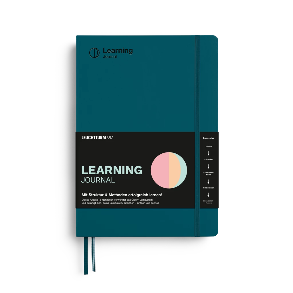 Learning Journal Composition (B5), Softcover, Pacific Green, German Learning Journal Composition (B5), Softcover, Pacific Green, German