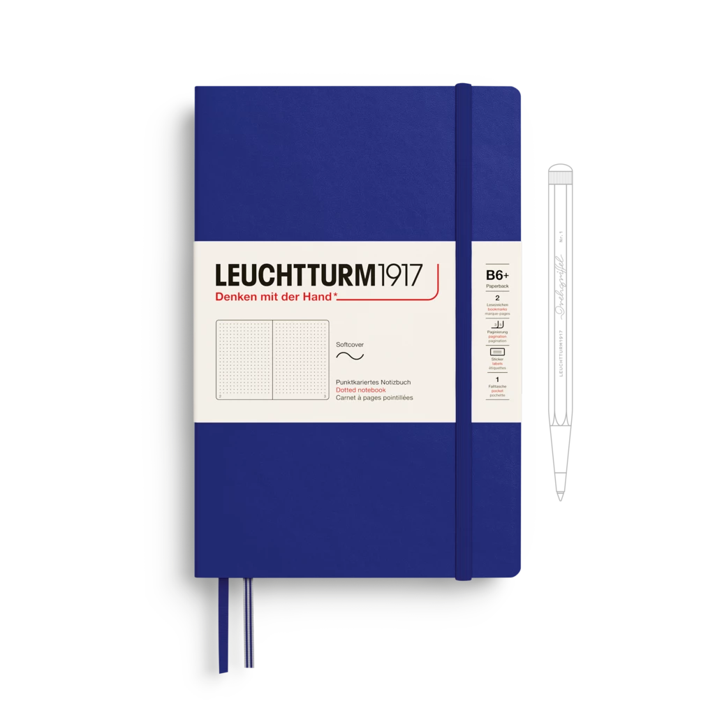 Notizbuch Paperback (B6+), Softcover, 123 nummerierte Seiten, Ink, Dotted Notizbuch Paperback (B6+), Softcover, 123 nummerierte Seiten, Ink, Dotted