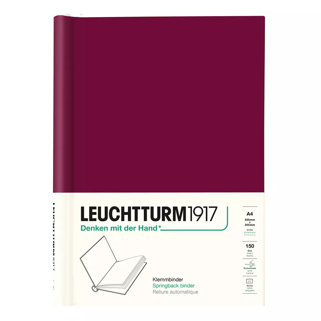 Klemmbinder PEKA A4, maximal 150 Blatt, Port Red