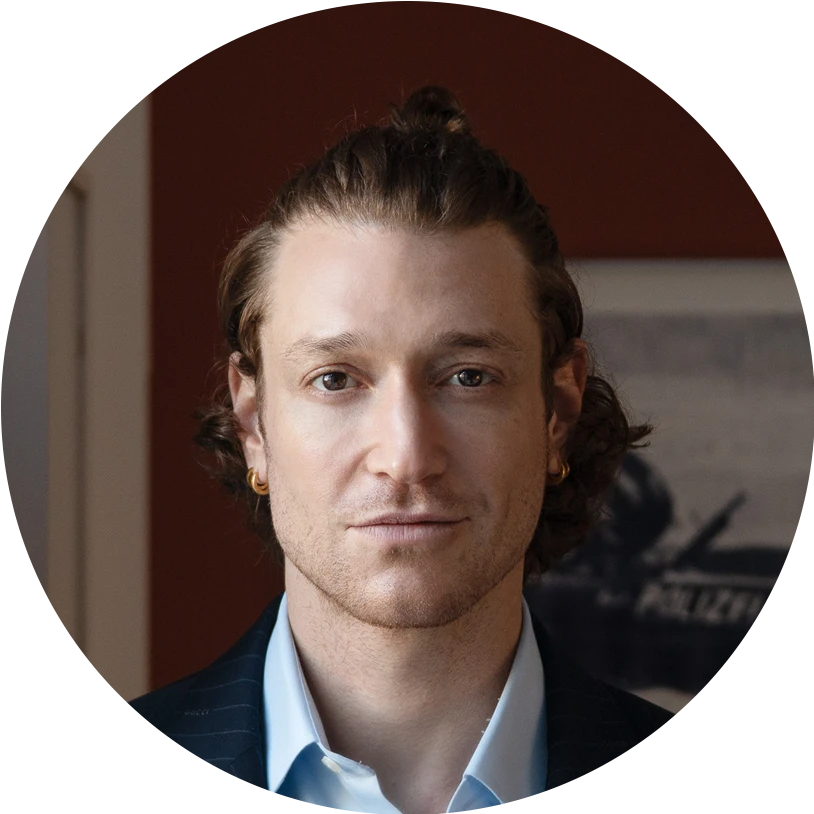 Episode 12 Writers and Thinkers rundes Portrait Daniel Donskoy rundes Portraitbild von Daniel Donskoy