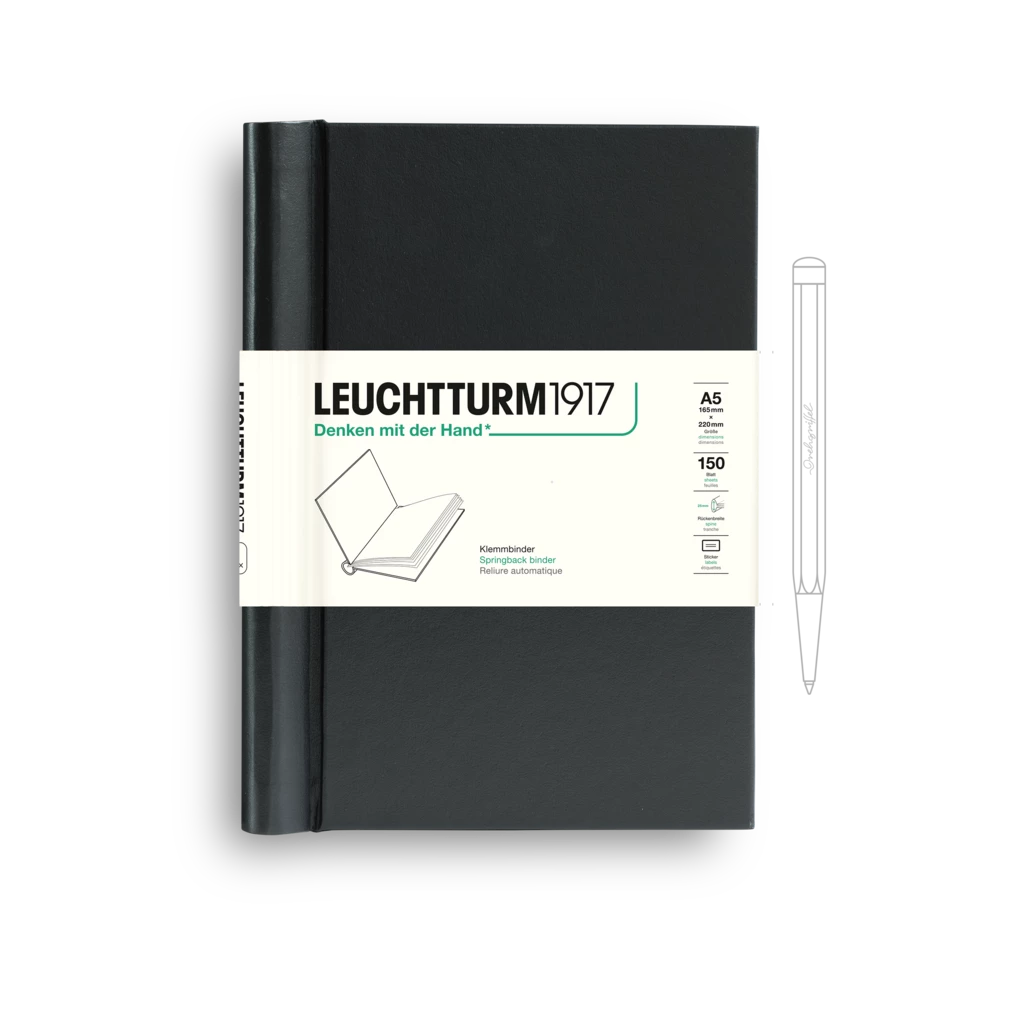 Springback Binder PEKA A5, max. 150 pages, Black Springback Binder PEKA A5, max. 150 pages, Black