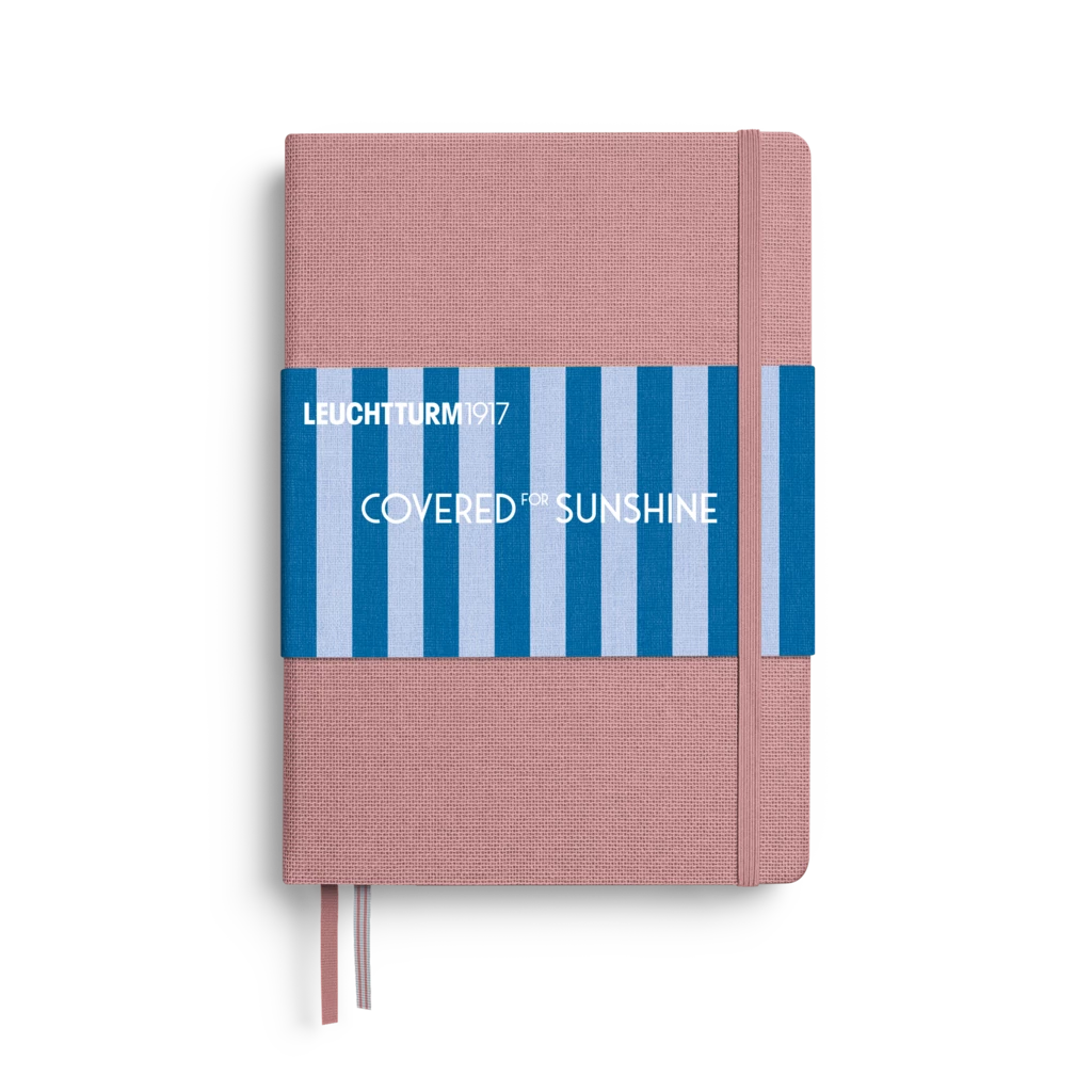 Notebook Medium (A5), Hardcover, 251 numbered pages, CfS, Beach Rose,