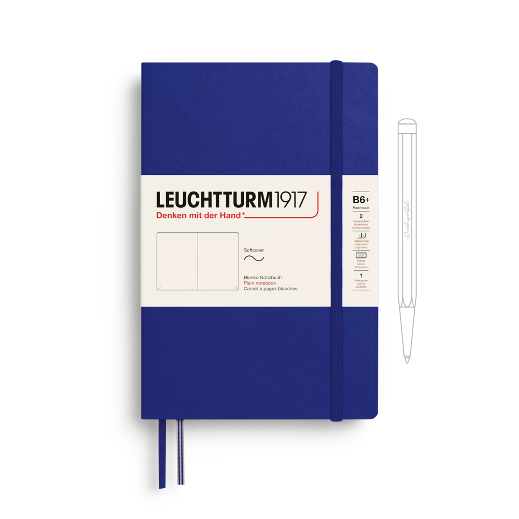 Notizbuch Paperback (B6+), Softcover, 123 nummerierte Seiten, Ink, Blanko Notizbuch Paperback (B6+), Softcover, 123 nummerierte Seiten, Ink, Blanko