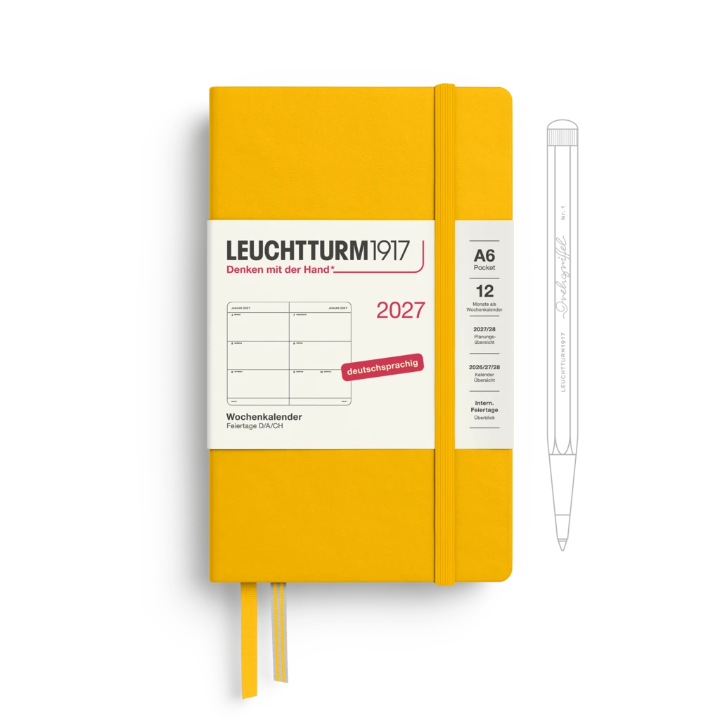 Wochenkalender Pocket (A6) 2027, Sunflower, Deutsch