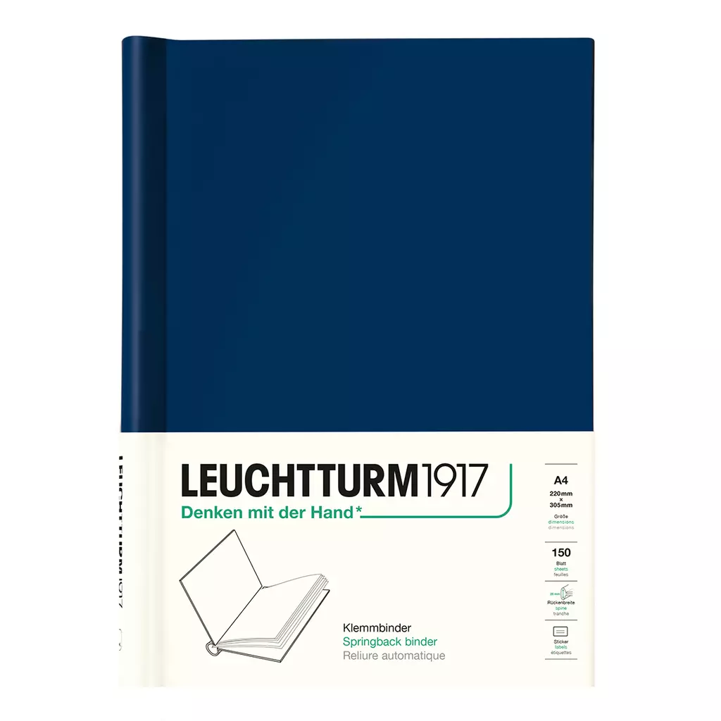 Klemmbinder PEKA A4, maximal 150 Blatt, Marine