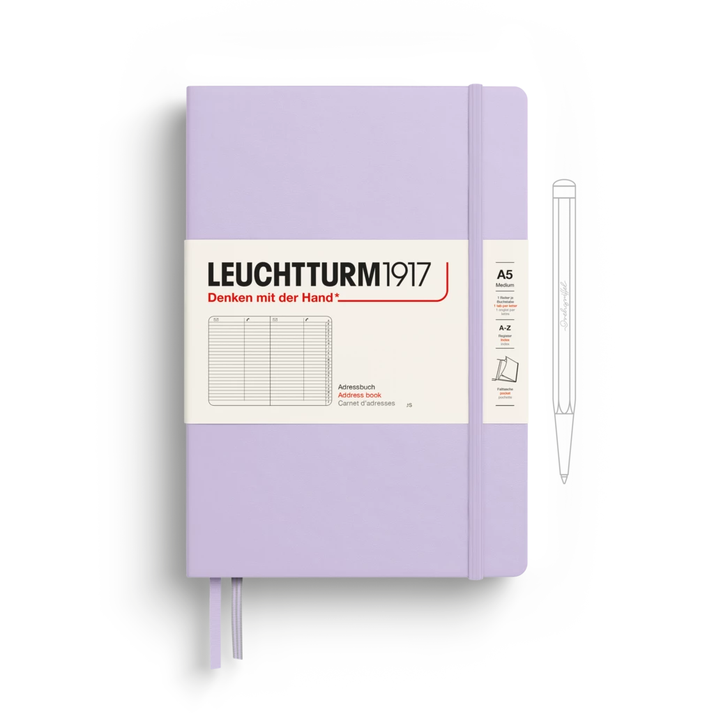Adressbuch Medium (A5), Hardcover, Lilac Adressbuch Medium (A5), Hardcover, Lilac