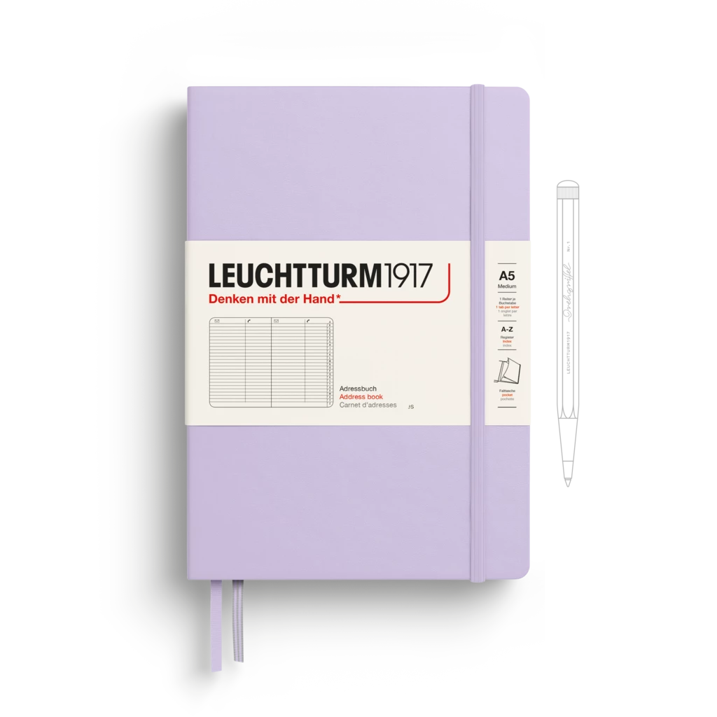 Adressbuch Medium (A5), Hardcover, Lilac Adressbuch Medium (A5), Hardcover, Lilac