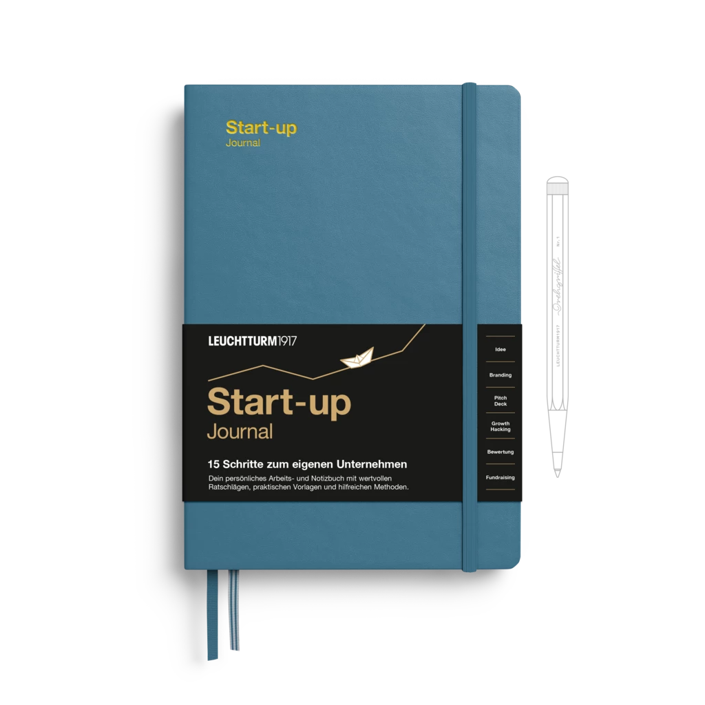 Start-up Journal Medium (A5), Stone Blue, Deutsch Start-up Journal Medium (A5), Stone Blue, Deutsch