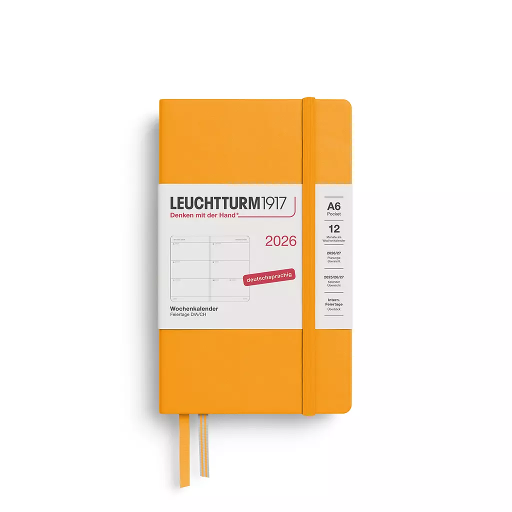 Wochenkalender Pocket (A6) 2026, Rising Sun, Deutsch