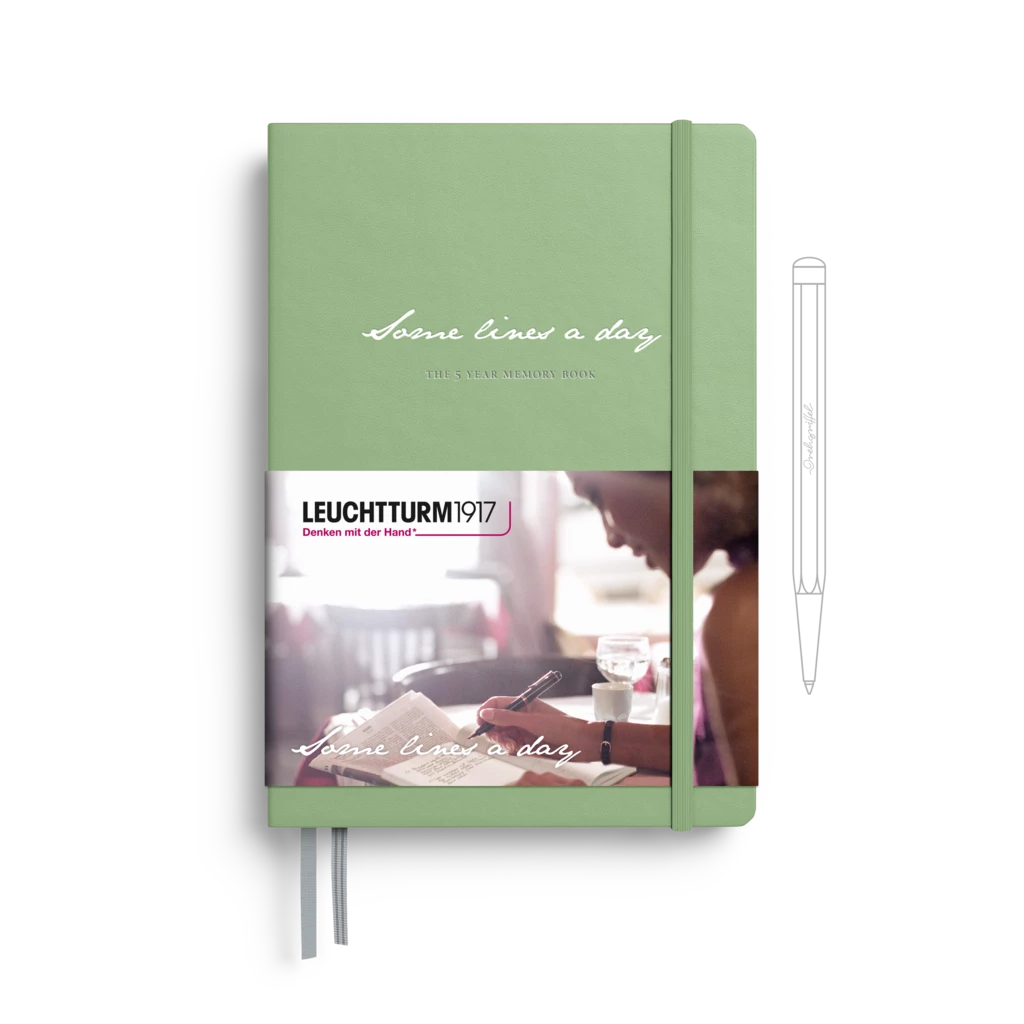 Some Lines A Day, 5 Year Book Medium (A5), Sage Some Lines A Day, 5 Year Book Medium (A5), Sage