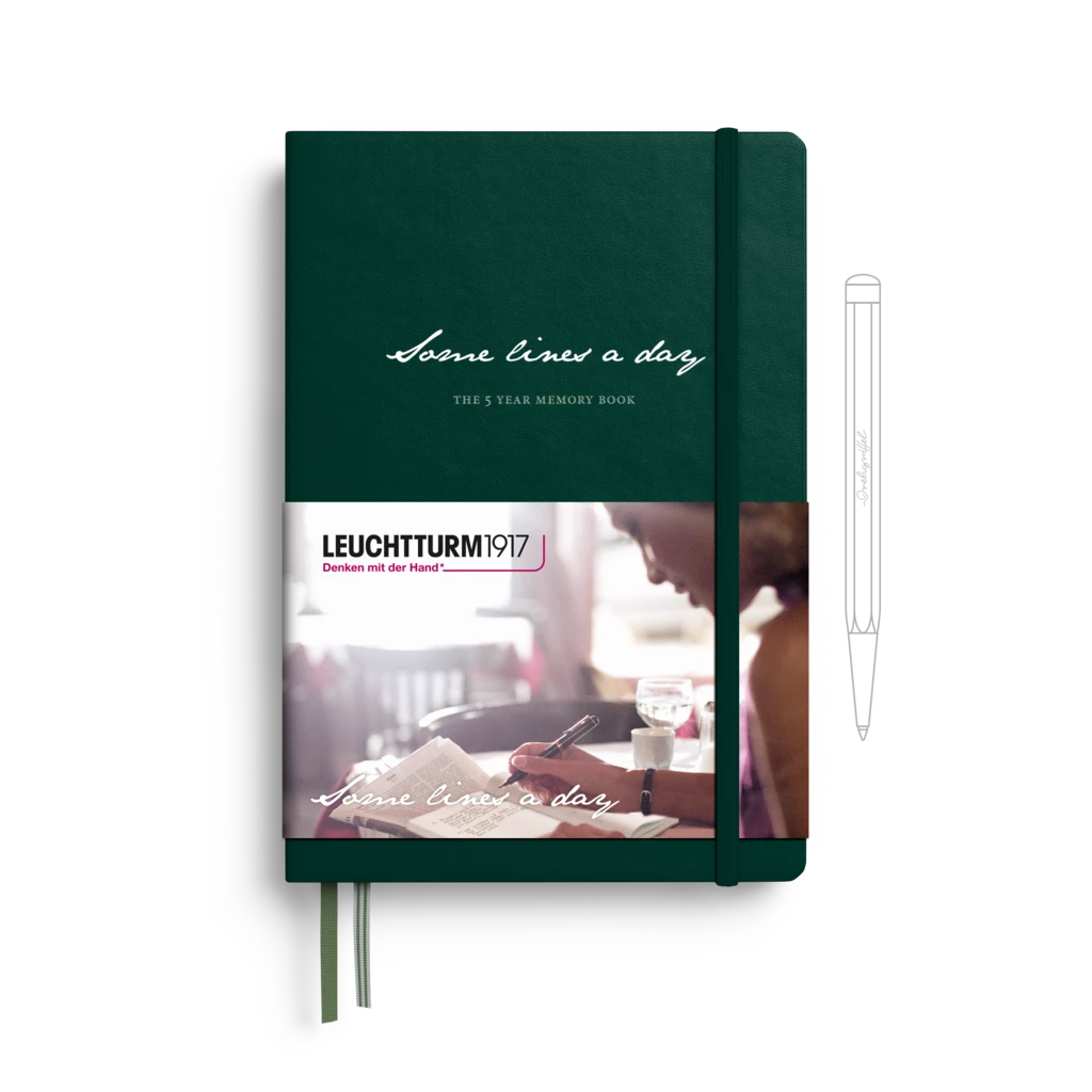 Some Lines A Day, 5-Year-Book Medium (A5), Forest Green Some Lines A Day, 5-Year-Book Medium (A5), Forest Green