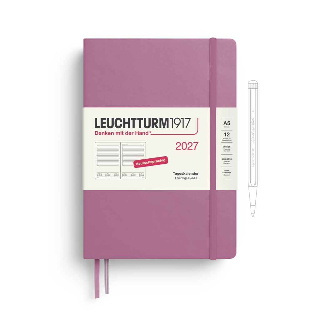 Tageskalender Medium (A5) 2027, Dusty Rose, Deutsch Tageskalender Medium (A5) 2027, Dusty Rose, Deutsch