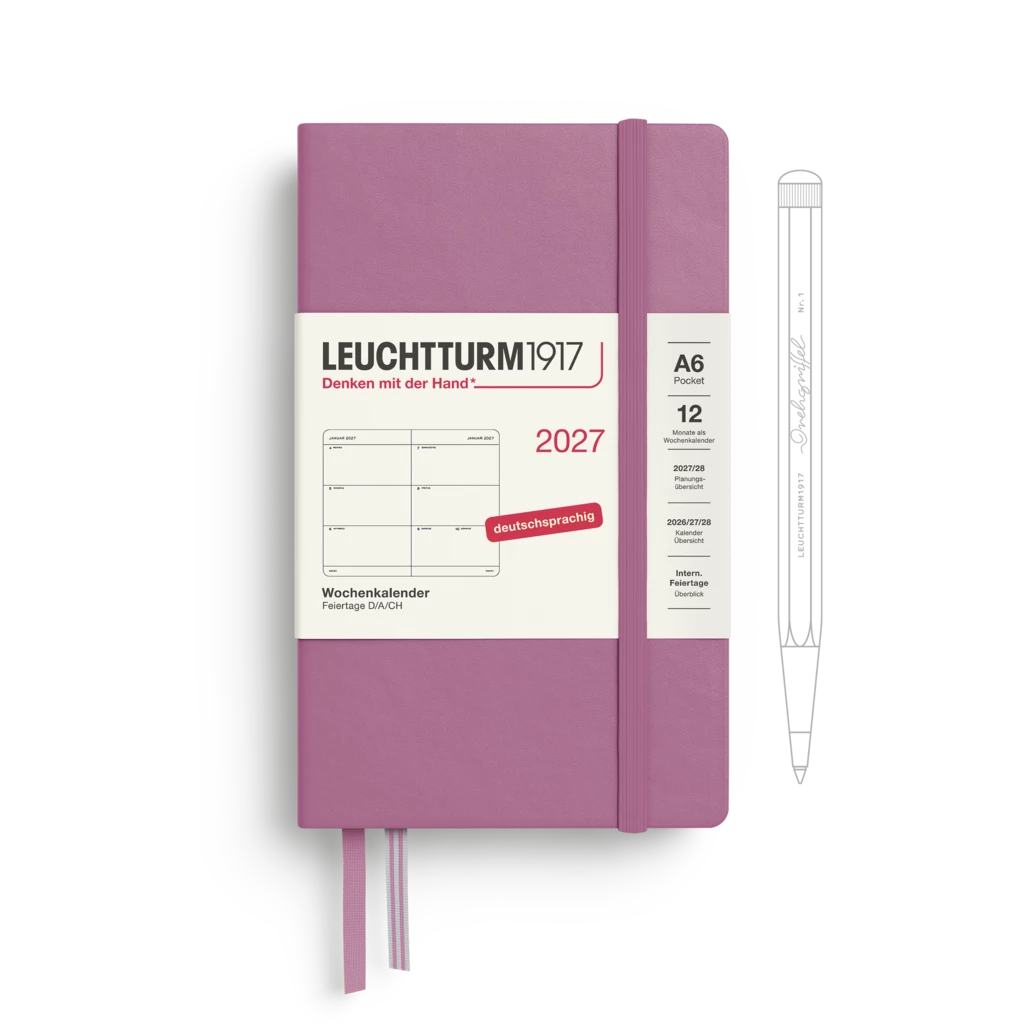 Wochenkalender Pocket (A6) 2027, Dusty Rose, Deutsch Wochenkalender Pocket (A6) 2027, Dusty Rose, Deutsch