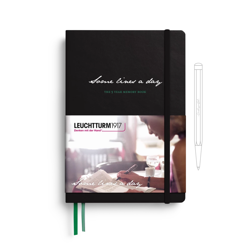 Some Lines A Day, 5 Year Book Medium (A5), Black Some Lines A Day, 5 Year Book Medium (A5), Black