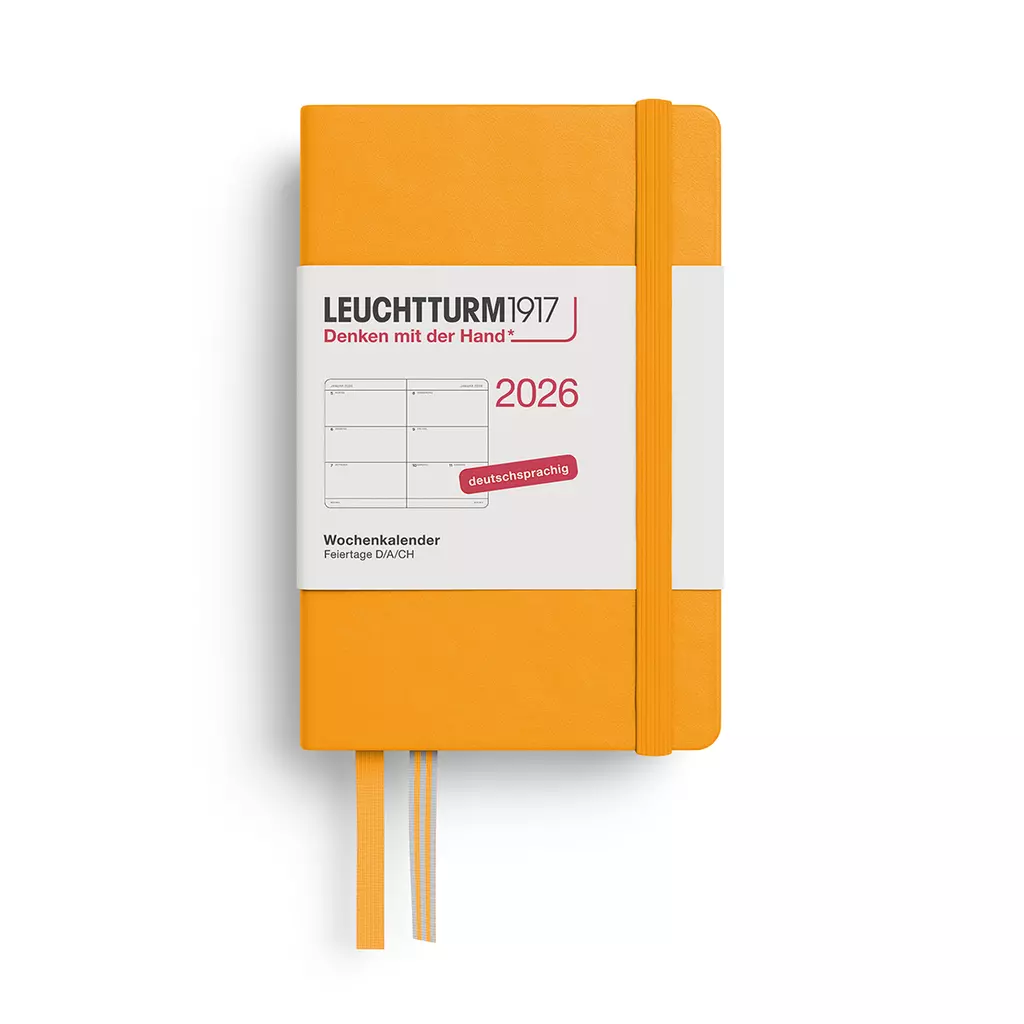 Wochenkalender Mini (A7) 2026, Rising Sun, Deutsch