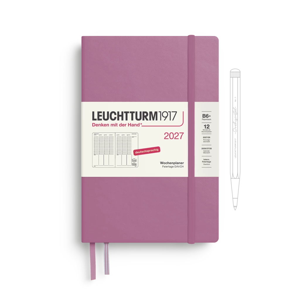 Wochenplaner Paperback (B6+) 2027, Dusty Rose, Deutsch Wochenplaner Paperback (B6+) 2027, Dusty Rose, Deutsch