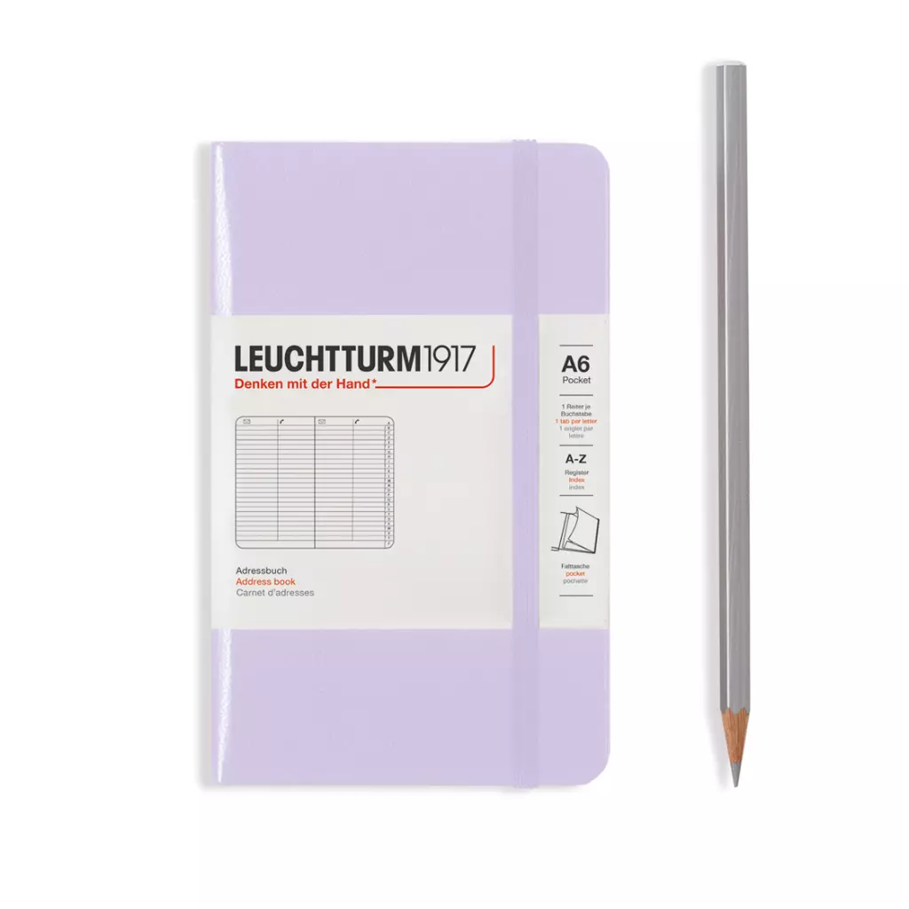 Adressbuch Pocket (A6), Hardcover, Lilac