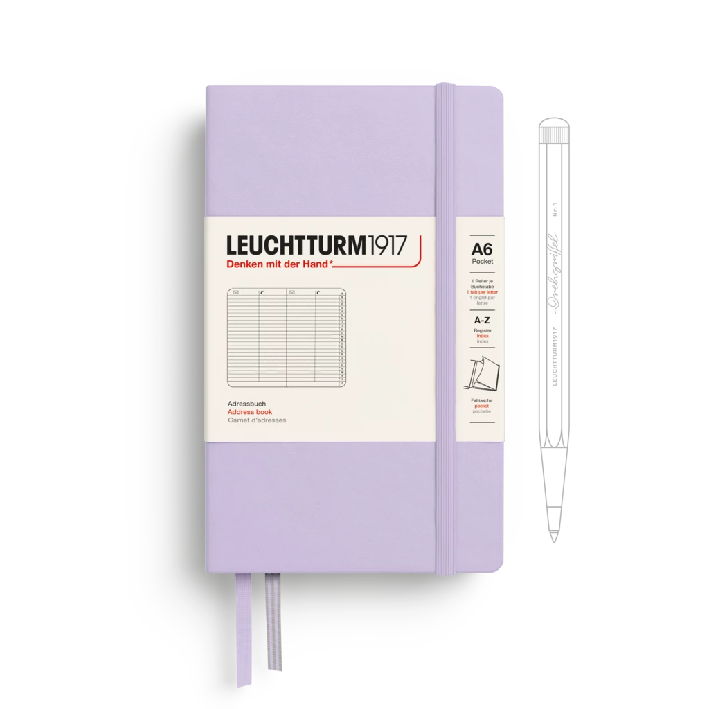 Adressbuch Pocket (A6), Hardcover, Lilac Adressbuch Pocket (A6), Hardcover, Lilac