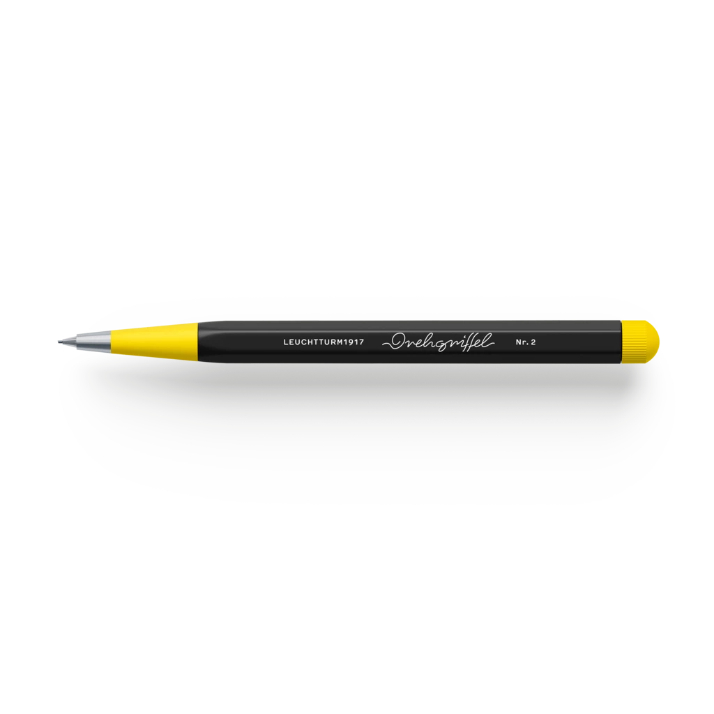 Drehgriffel Nr. 2, Black/Lemon, Mechanical pencil - Bauhaus Edition