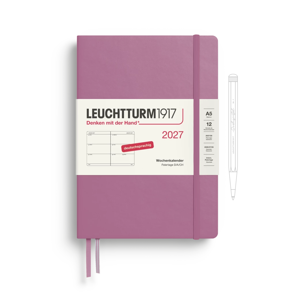 Wochenkalender Medium (A5) 2027, Dusty Rose, Deutsch Wochenkalender Medium (A5) 2027, Dusty Rose, Deutsch