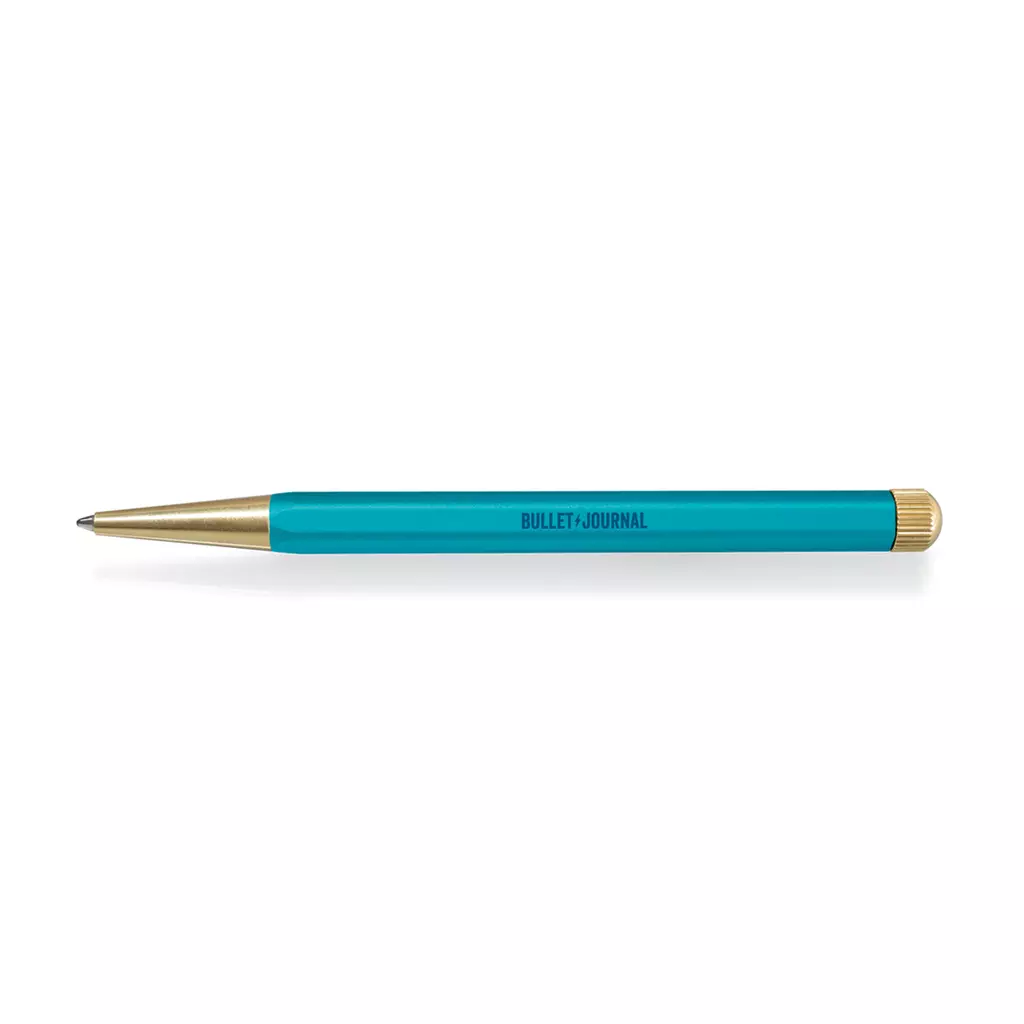 Drehgriffel Nr. 1, Turquoise25 - Gelstift mit schwarzer Tinte - Bullet Journal Edition