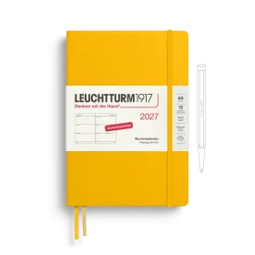 Weekly Planner Medium (A5) 2027, Sunflower, German