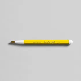 Drehgriffel Nr. 1, Zitrone - Gelstift mit schwarzer Tinte