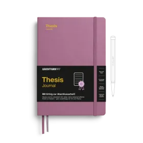 Thesis Journal Medium (A5), Hardcover, Dusty Rose, German