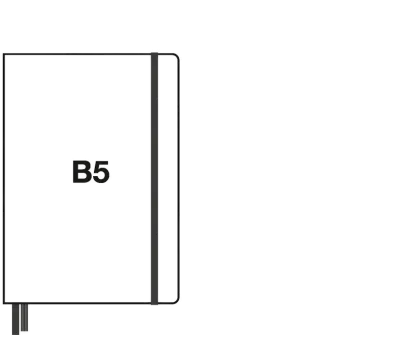 Pictogram of a B5 notebook.