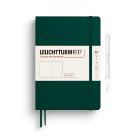 Notebook Medium (A5), Hardcover, 251 numbered pages, Forest Green, plain