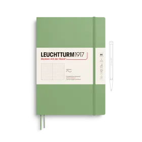 Notebook Composition (B5), Softcover, 123 numbered pages, Sage, dotted