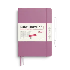 Week Planner Medium (A5) 2027, Dusty Rose, German