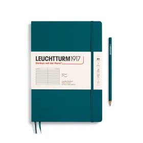 Notizbuch Composition (B5), Softcover, 123 nummerierte Seiten, Pacific Green, Liniert