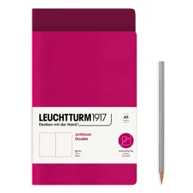 Jottbook (A5), 59 nummerierte Seiten, Blanko, Port Red und Beere, im Doppelpack