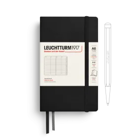 Address Book Pocket (A6), Hardcover, Black