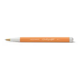 Drehgriffel Nr. 1, Apricot - Gelstift mit schwarzer Tinte