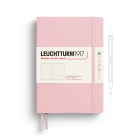 Notebook Medium (A5), Hardcover, 251 numbered pages, Powder, dotted